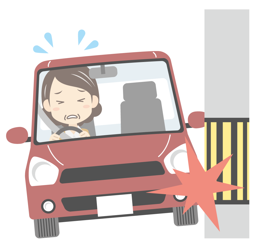 交通事故のイラスト